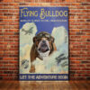Bulldog Flying Service Canvas