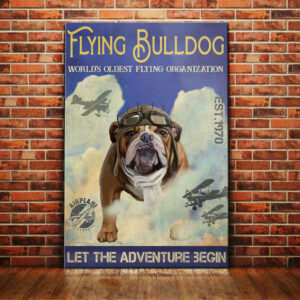 Bulldog Flying Service Canvas