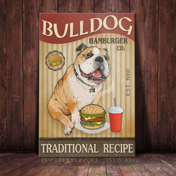 Bulldog Hamburger Company Canvas