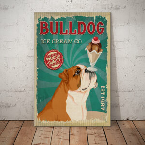 Bulldog Ice Cream Company Canvas
