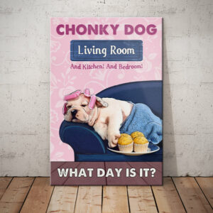 Bulldog Living Room Canvas