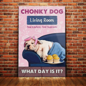 Bulldog Living Room Canvas