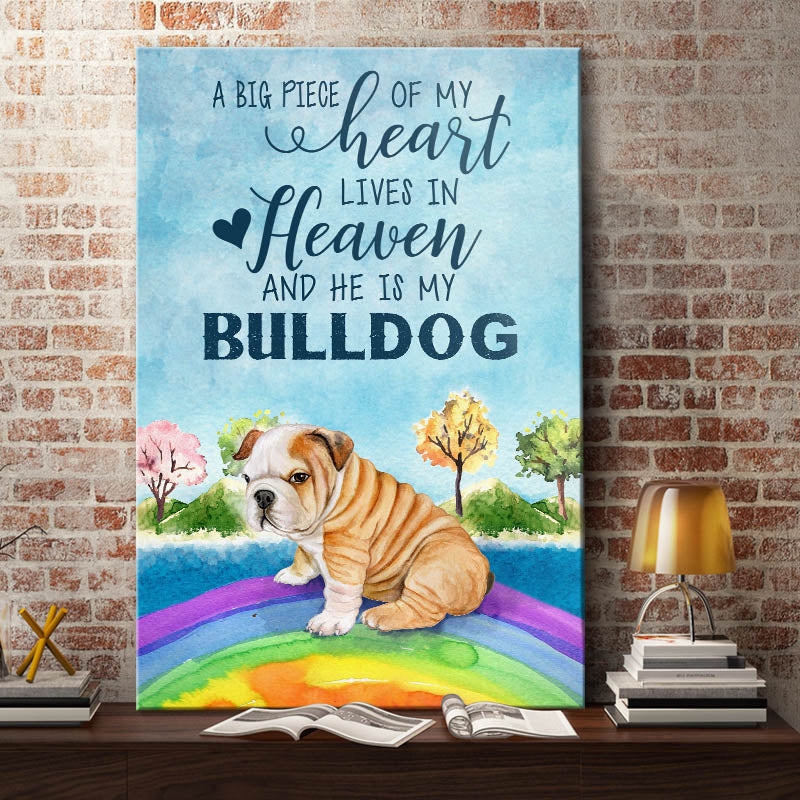 Bulldog Memorial Canvas Bulldog Memorial Canvas