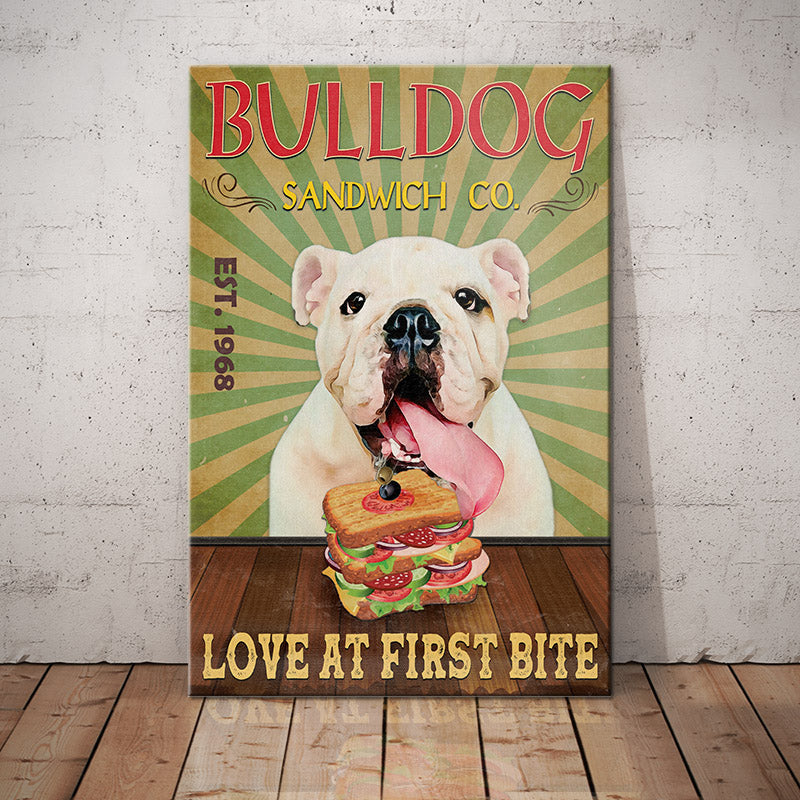 Bulldog Sandwich Company Canvas Bulldog Sandwich Company Canvas