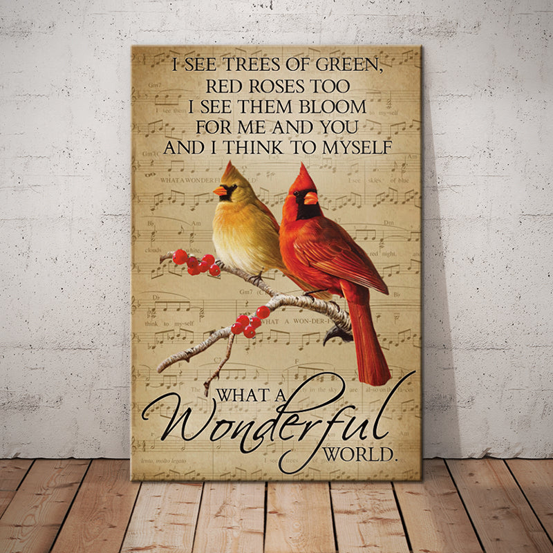Cardinal Couple Canvas Cardinal Couple Canvas