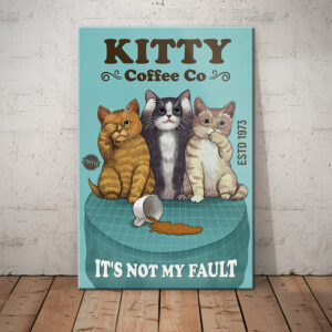 Cat Coffee Company Canvas