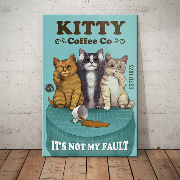 Cat Coffee Company Canvas