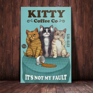 Cat Coffee Company Canvas