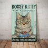 Cat Food Bowl Canvas