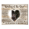Cat Memorial Gift, Waiting At The Door Cat Poem Canvas Print, Cat Loss Gift – Best Personalized Gifts For Everyone