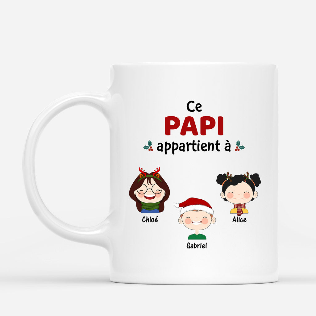 Ce Papa Appartient A - Cadeau Personnalise Mug Pour Papa Papi Ce Papa Appartient A - Cadeau Personnalise Mug Pour Papa Papi