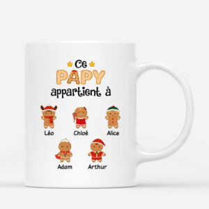 Ce Papi Appartient A – Cadeau Personnalise Mug pour Papa Papi Noel