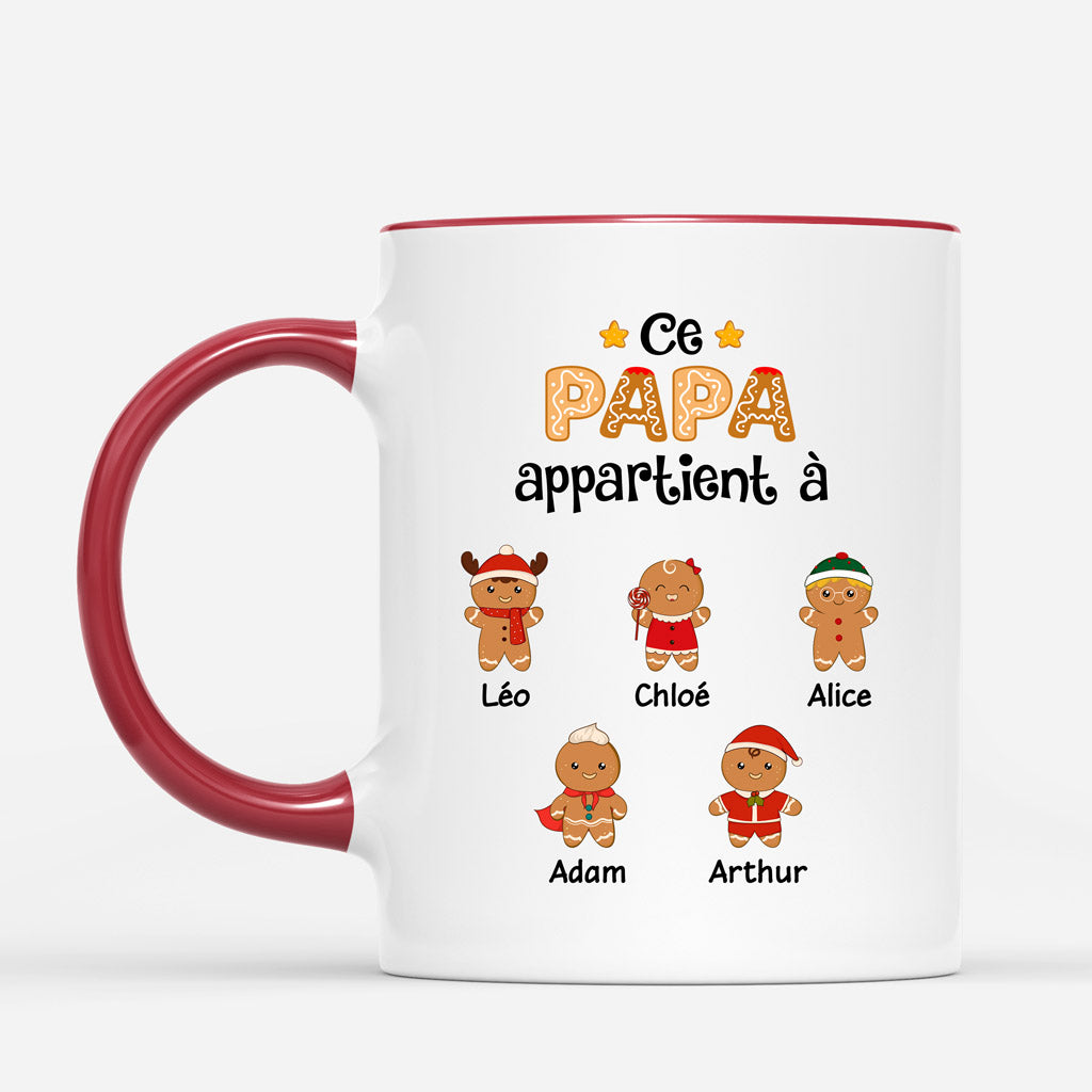 Ce Papi Appartient A - Cadeau Personnalise Mug pour Papa Papi Noel Ce Papi Appartient A - Cadeau Personnalise Mug pour Papa Papi Noel