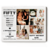 Celebrating 50 Years Of Life Personalized Canvas, Fifty Birthday Photo Collage, 50th Birthday Gifts For Her, 50th Birthday Gift For Best Friend – Best Personalized Gifts For Everyone