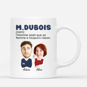 Celle Qui A Toujours Raison – Cadeau Personnalise  Mug pour Couple