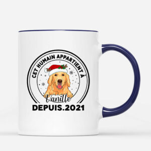 Cet Homme Cette Femme Appartient A – Cadeau Personnalise  Mug pour Amoureux des chiens Noel