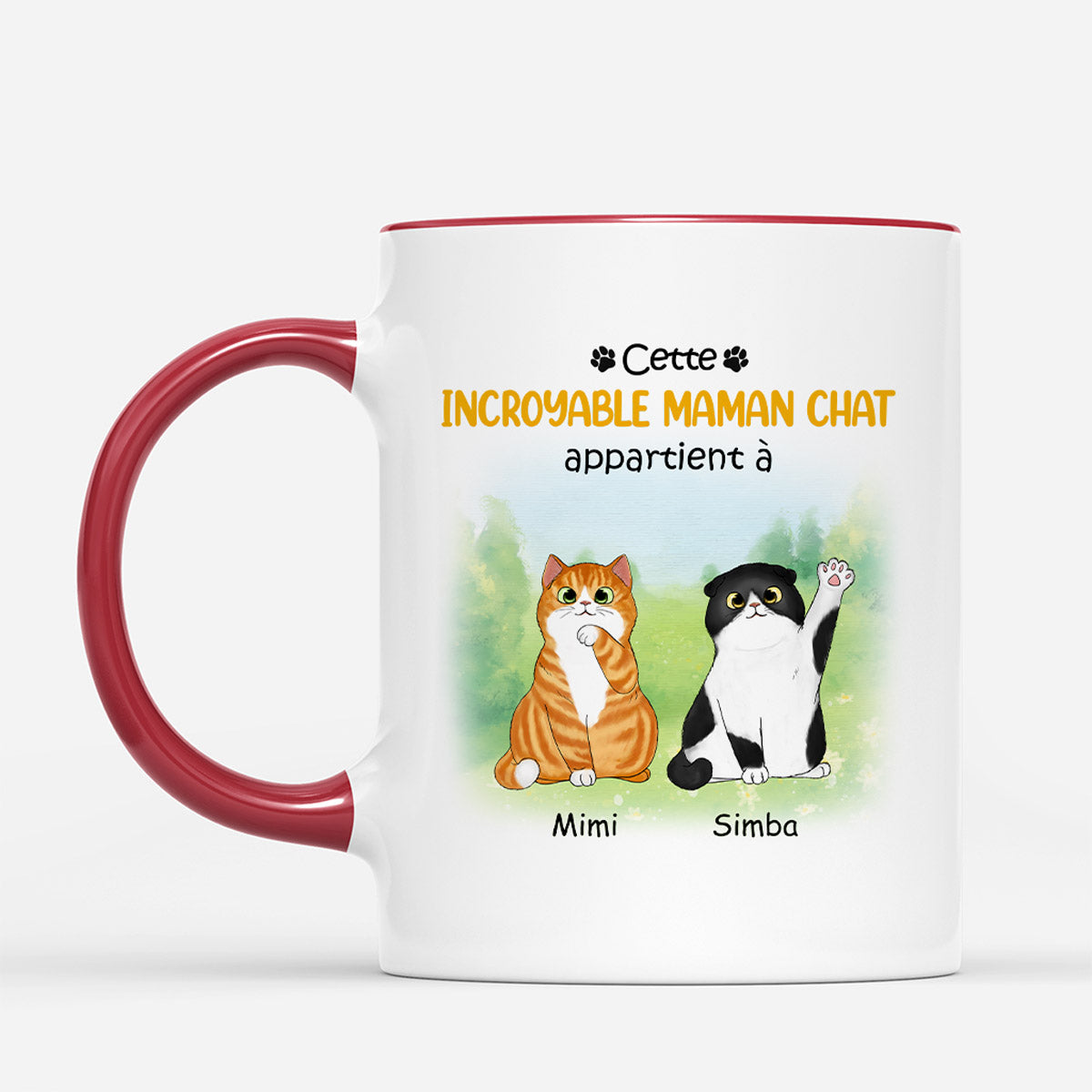 Cette Incroyable Maman Chat Appartient A - Cadeau Personnalise Mug pour Amoureux des Chats Cette Incroyable Maman Chat Appartient A - Cadeau Personnalise Mug pour Amoureux des Chats