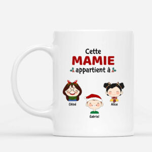 Cette Maman Appartient A – Cadeau Personnalise  Mug Pour Maman Mamie