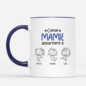 Cette Maman Mamie Appartient a – Cadeau Personnalise  Mug pour Maman Mamie