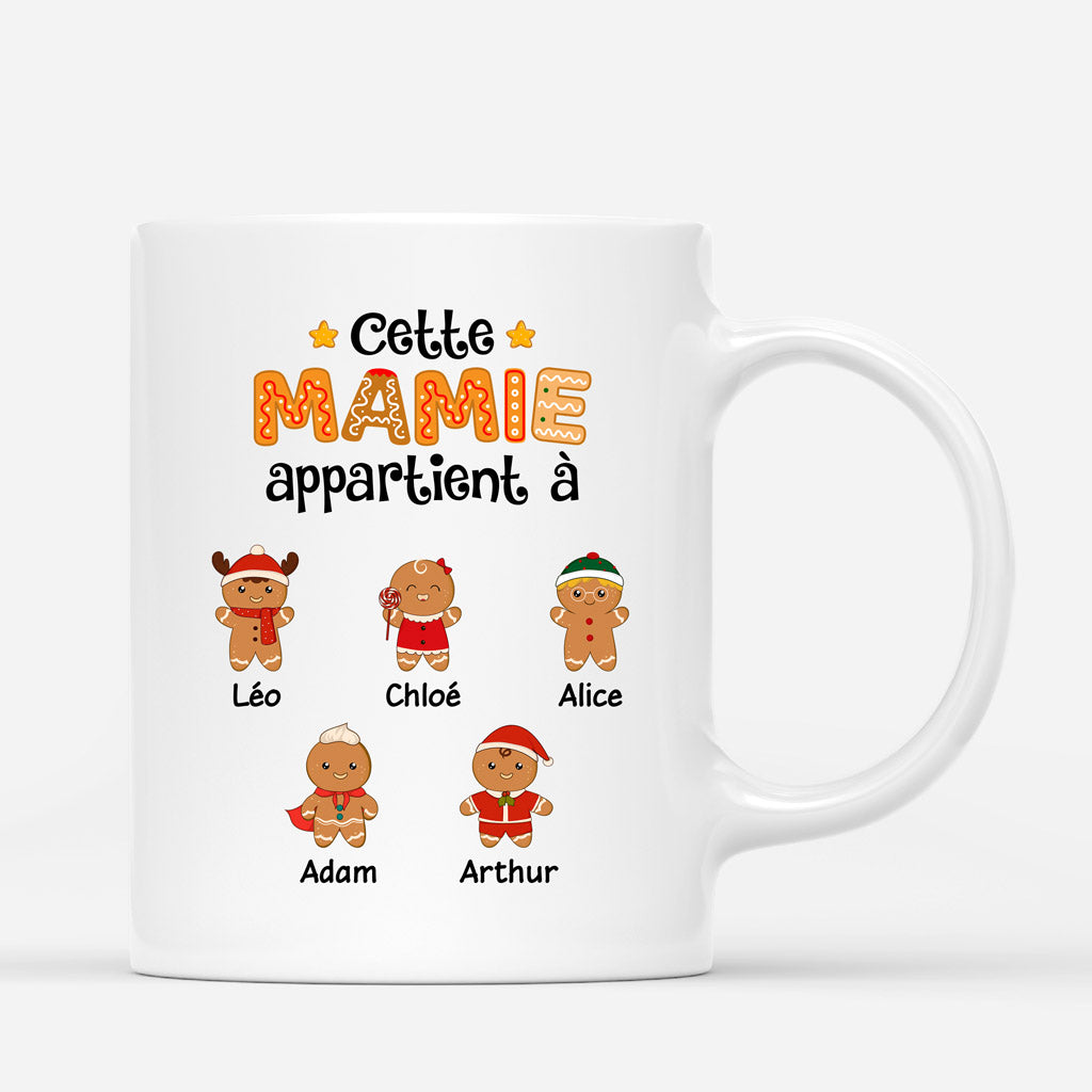 Cette Mamie Appartient A - Cadeau Personnalise Mug pour Mamie Maman Noel Cette Mamie Appartient A - Cadeau Personnalise Mug pour Mamie Maman Noel