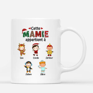 Cette Mamie Appartient A Version Noel – Cadeau Personnalise  Mug pour Noel