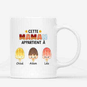 Cette MamieMaman Appartient A – Cadeau Personnalise  Mug pour Maman Mamie