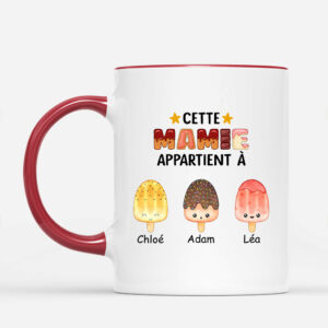 Cette MamieMaman Appartient A – Cadeau Personnalise  Mug pour Maman Mamie