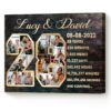 Custom 28 Years Anniversary Collage Photo Canvas, 28th Anniversary Gifts, 28 Year Anniversary Gift – Best Personalized Gifts For Everyone
