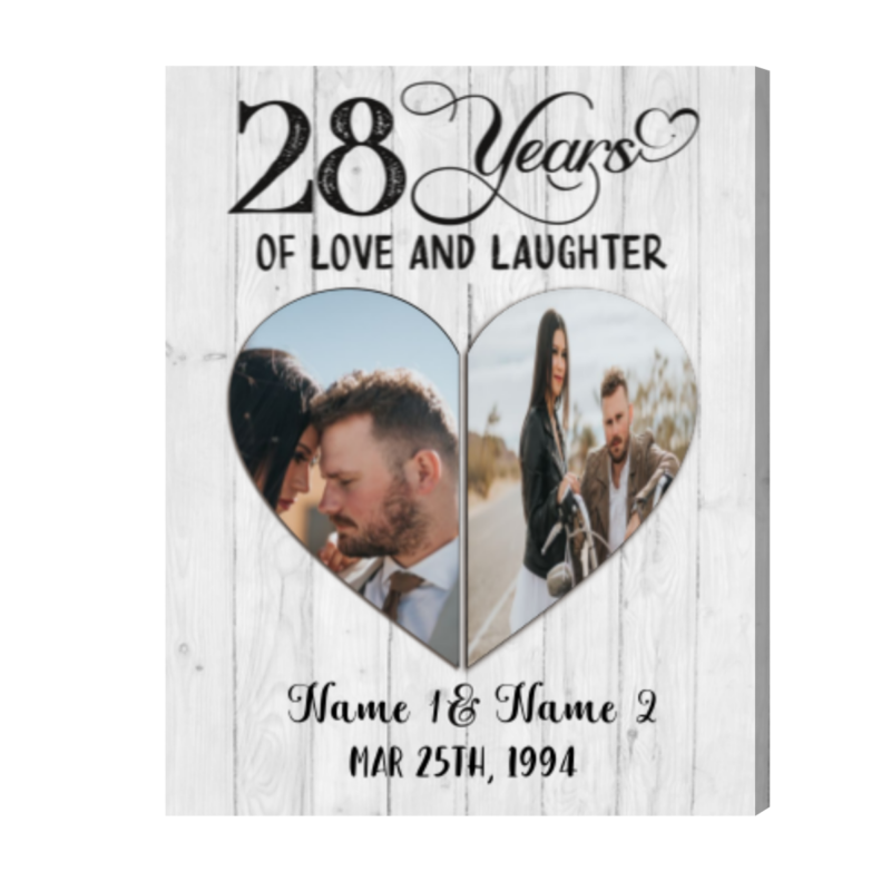 Custom 28th Wedding Anniversary Gift, 28 Years Anniversary Gift For Him For Her, Love And Laughter Print - Best Personalized Gifts For Everyone Custom 28th Wedding Anniversary Gift, 28 Years Anniversary Gift For Him For Her, Love And Laughter Print - Best Personalized Gifts For Everyone