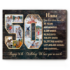 Custom 50th Birthday Photo Collage Canvas, Personalized 50th Birthday Picture Gift, 50th Birthday Decorations, 50th Birthday Gifts – Best Personalized Gifts For Everyone