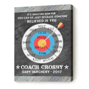 Custom Archery Coach Word Art Sign, Thank You Coach Print, Archery Coach Appreciation Gift