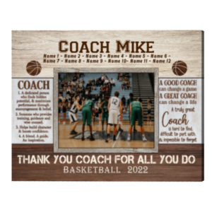 Custom Basketball Coach Picture Frame, Assistant Basketball Coach Gifts Print, A Truly Coach Canvas