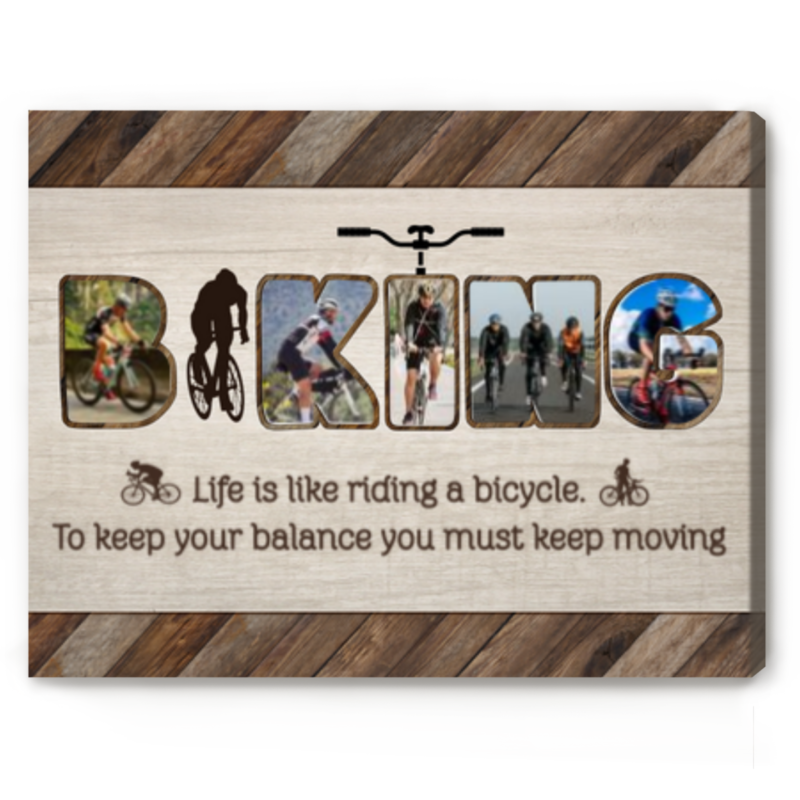 Custom Biking Photo Collage Canvas, Gifts For Cyclists, Bike Gifts For Him, Gifts For Cycling Lovers - Best Personalized Gifts For Everyone Custom Biking Photo Collage Canvas, Gifts For Cyclists, Bike Gifts For Him, Gifts For Cycling Lovers - Best Personalized Gifts For Everyone