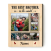 Custom Brother Picture Collage Canvas Print, Birthday Gift For Brother, Big Brother Little Brother Gifts – Best Personalized Gifts For Everyone