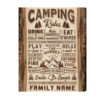 Custom Camping Rules Sign, Family Camping Signs, Best Camping Gift, Cabin Decor – Best Personalized Gifts For Everyone