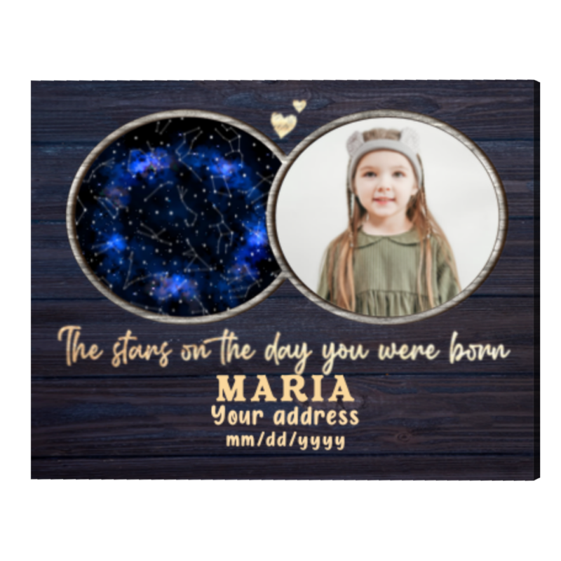 Custom Constellation Star Map Art Gift For Daughter, Birthday Gift For Daughter, Nursery Decor - Best Personalized Gifts For Everyone Custom Constellation Star Map Art Gift For Daughter, Birthday Gift For Daughter, Nursery Decor - Best Personalized Gifts For Everyone