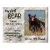 Custom Father’s Day Hunting Gifts For Dad, Grandpa My First Bear Photo Print, Hunting Gifts, Gift For Hunter – Best Personalized Gifts For Everyone