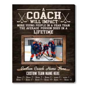 Custom Field Hockey Coach Gift For Men Or Women, Gift For A Hockey Coach, Team Gift For Hockey Coach