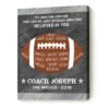 Custom Football Coach Gift Sign, Thank You Coach Print, Football Coach Appreciation Gift Word Art