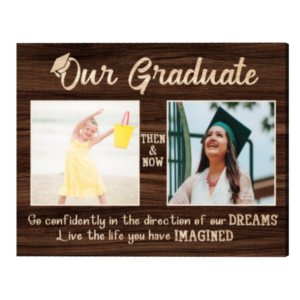 Custom Graduation Gifts 2024, Son Or Daughter Graduation Gift From Mom And Dad, Class Of 2024 Canvas – Best Personalized Gifts For Everyone