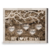 Custom Grandma Gift From Grandkids, Grandkids Sign With Names, We Love Grandma Canvas