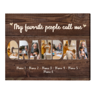 Custom Grandma Photo Collage Canvas, Grandma Mothers Day Gift, Personalized Photo Gifts For Grandma, Someone Special Calls Me Grandma – Best Personalized Gifts For Everyone