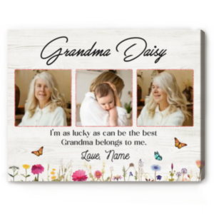 Custom Grandma Photo Gift Print, Mothers Day Gift For New Grandma, Personalised Grandma Gift From Grandchildren, Best Birthday Gifts For Grandma – Best Personalized Gifts For Everyone