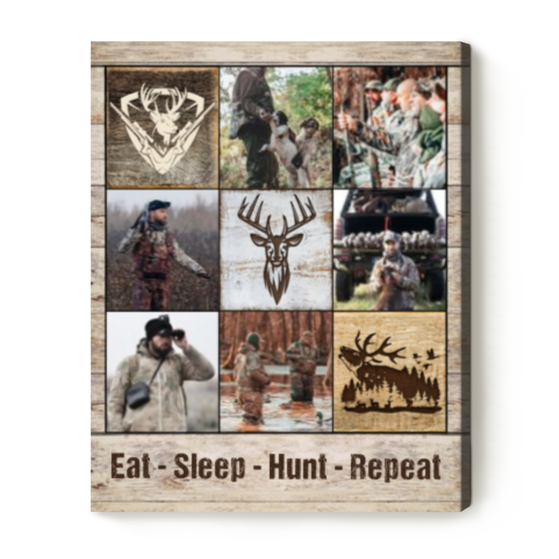 Custom Hunting Memories Pictures Collage Canvas, Hunting Personalized Gift, Best Gift For Hunter - Best Personalized Gifts For Everyone Custom Hunting Memories Pictures Collage Canvas, Hunting Personalized Gift, Best Gift For Hunter - Best Personalized Gifts For Everyone