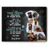 Custom Labrador Retriever Photo Collage Canvas, Labrador Retriever Dog Lovers Gifts, Black Lab Wall Art