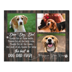 Custom Loss Of Dog Gifts, Pet Memorial Canvas Custom, Memorial Gifts For Dog Dad