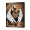 Custom Memorial Pet Portrait Canvas, Personalized Pet Loss Portrait From Photo, Dog Sympathy Gift – Best Personalized Gifts For Everyone