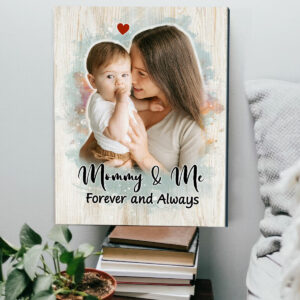Custom Mother Daughter Gift Portrait Art Canvas, Mothers Day Personalized Paintings From Photo, Gift For Mom From Daughter – Best Personalized Gifts For Everyone