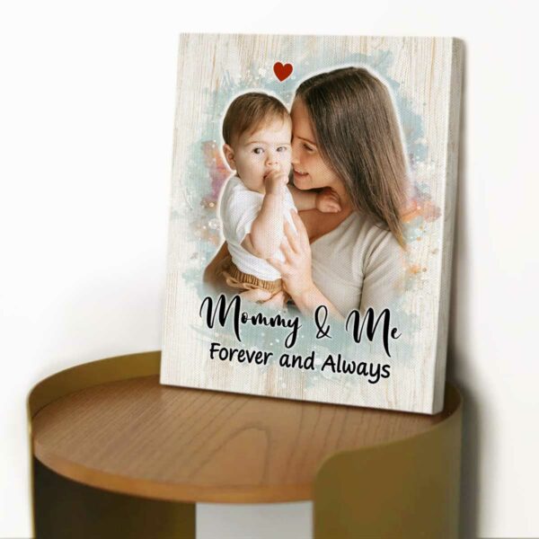 Custom Mother Daughter Gift Portrait Art Canvas, Mothers Day Personalized Paintings From Photo, Gift For Mom From Daughter – Best Personalized Gifts For Everyone
