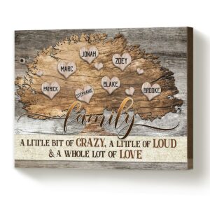 Custom Name Family Tree Canvas Personalized Family Tree Gift Best Christmas Gift For Family 1